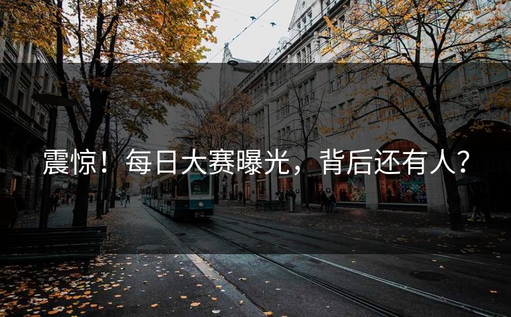 震惊！每日大赛曝光，背后还有人？